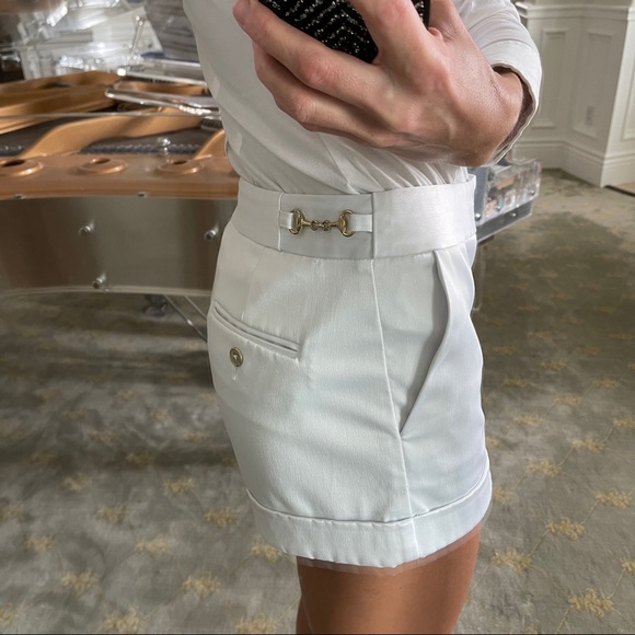 EXPRESS Sateen Shorts with Gold Hardware - Picture 3 of 12